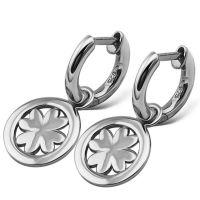 JWLS4U | Earrings Lucky Leaf Silver 1